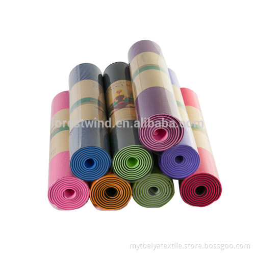 Factory Price Customized PVC Solid Color Natural Yoga Mat